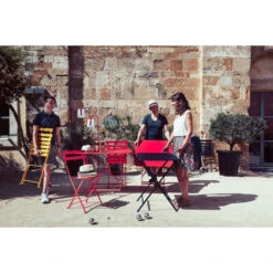Chaise De Jardin Pliante FERMOB Bistro Métal - Piment -Jardin Meubles Boutique 010143 chaise de jardin pliante fermob bistro metal piment ambiance