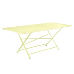 Table De Jardin 10 Personnes FERMOB Cargo 190 X 90 Cm - Citron Givré
