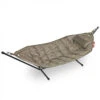 Hamac Fatboy Headdemock Deluxe Cadre Noir + Coussin - Taupe -Jardin Meubles Boutique 100656 hamac fatboy headdemock deluxe taupe
