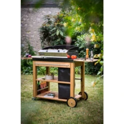 Chariot Desserte Mobilot ENO Pour Plancha Gaz Ou électrique -Jardin Meubles Boutique chariot mobilot eno ambiance 1
