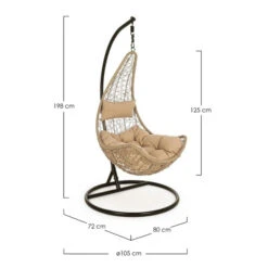 Fauteuil Suspendu Bizzotto Amirantes - Naturel -Jardin Meubles Boutique fauteuil bizzotto amirantes naturel 3