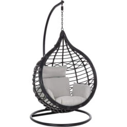 Fauteuil Œuf Suspendu Bizzotto Torres - Noir