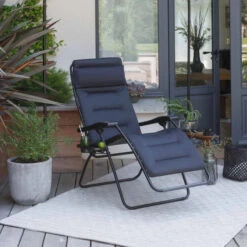 Fauteuil Relax Pliant LAFUMA RSX Clip AirComfort - Acier -Jardin Meubles Boutique lfm2038.6135 fauteuil relax pliant lafuma rsx clip aircomfort acier plie ambiance