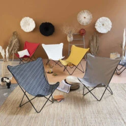 Fauteuil Pliant LAFUMA Pop Up XL Airlon - Rouge 9 Fauteuil Pliant LAFUMA Pop Up XL Airlon - Rouge -Jardin Meubles Boutique lfm2777.6534 fauteuil relax pliant lafuma pop up xl rouge ambiance 2