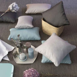 Coussin LAFUMA Aurore 40 X 40 Cm - Bleu -Jardin Meubles Boutique lfm2974 9304 coussin lafuma aurore 40 x 40 cm bleu ambiance 2