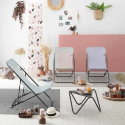 Chaise Longue LAFUMA Maxi Transat Velio Néo - Ipanema -Jardin Meubles Boutique lfm5029 9532 chaise longue lafuma maxi transat velio neo ipanema ambiance 2