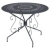 Table De Jardin 4 Personnes FERMOB Montmartre Ø 96 Cm - Carbone 1 Table De Jardin 4 Personnes FERMOB Montmartre Ø 96 Cm - Carbone -Jardin Meubles Boutique montmartre table d96 carbone 1