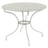Table De Jardin 5 Personnes FERMOB Opéra + Ø 96 Cm - Gris Argile 1 Table De Jardin 5 Personnes FERMOB Opéra + Ø 96 Cm - Gris Argile -Jardin Meubles Boutique opera table d96 gris argile 1